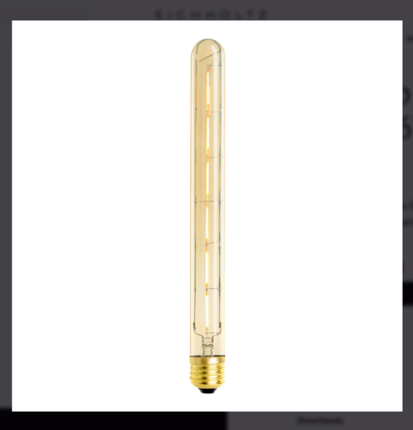 LED Bulb Goldline Tubular 6W E27 set of 4