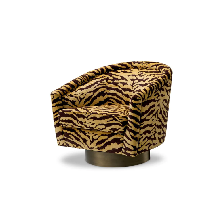 swivel chair tiger print 1