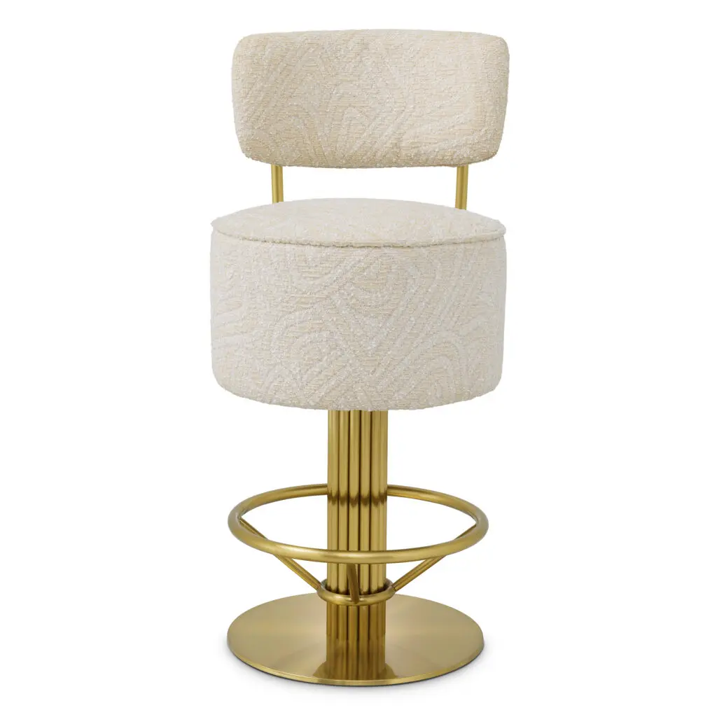 120863 Counter Stool Carleton with back beige