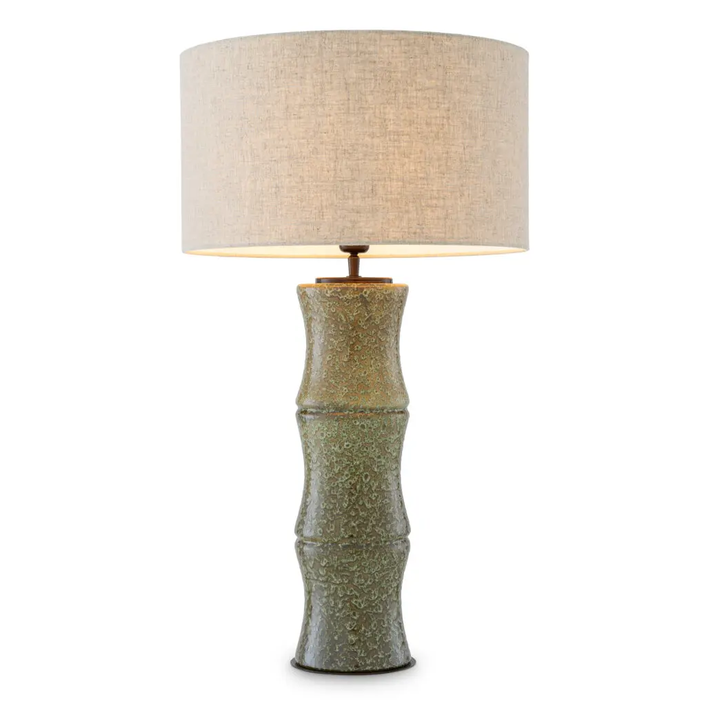 121080 Table Lamp Bonny Vintage green ceramic