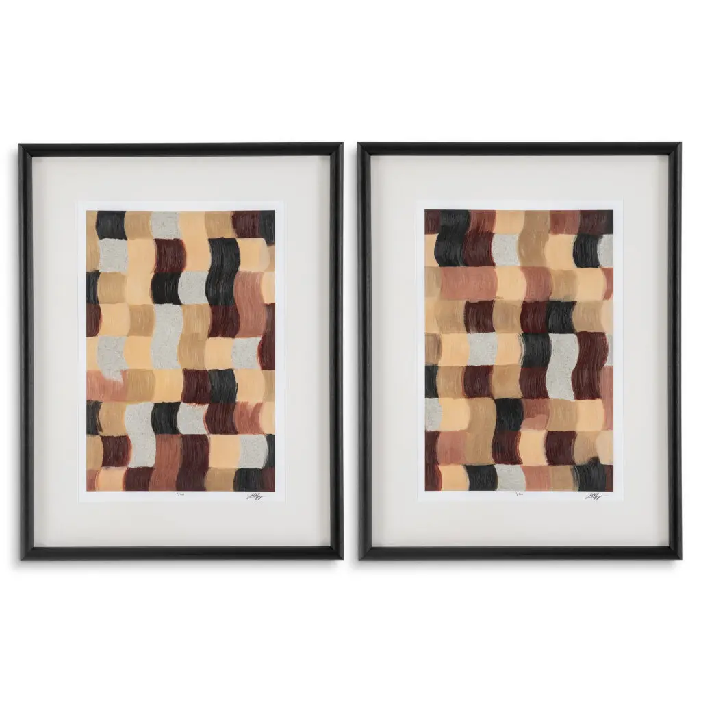 121100 Prints Sun Baked Mosaïc by Grace Popp set of 2