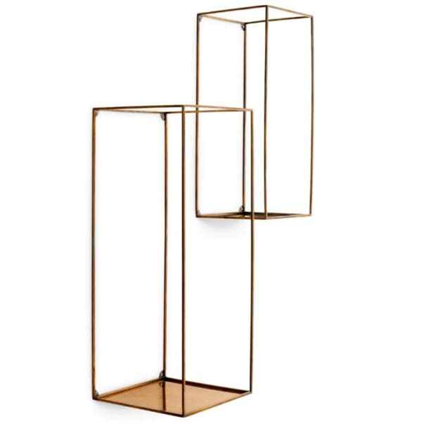 Wall Rack Deco rectangular set of 2