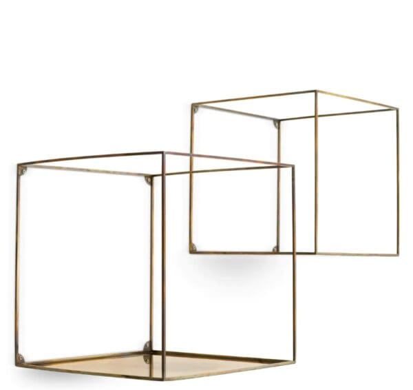 Wall Rack Deco square set of 2