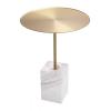 EICHHOLTZ SIDE TABLE COLE WHITE MARBLE
