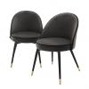 Eichhotlz Cooper Dining Chair set of 2 - Roche Dark Grey - Cooper Dining Chair set of 2 - Roche Dark Grey