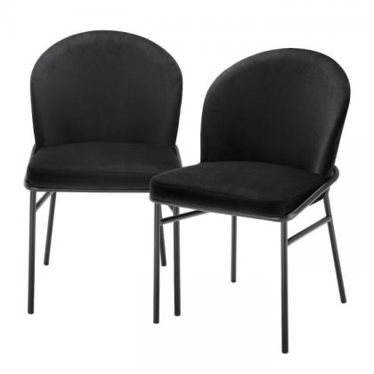 Eichholtz Willis Dining Chair set of 2 - Black