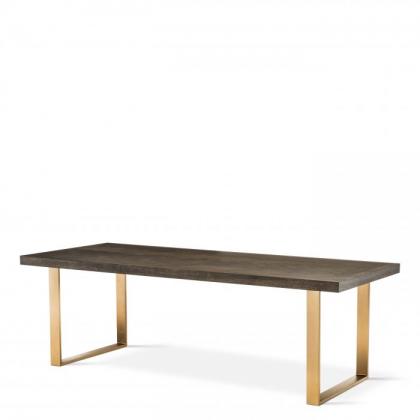 EICHHOLTZ DINING TABLE MELCHIOR 230 CM BRUSHED BRASS