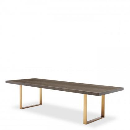 EICHHOLTZ DINING TABLE MELCHIOR 300 CM BRUSHED BRASS