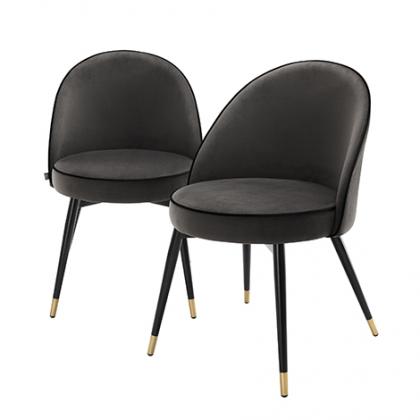 Eichhotlz Cooper Dining Chair set of 2 - Roche Dark Grey