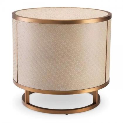 EICHHOLTZ SIDE TABLE VALLEY BRUSHED BRASS